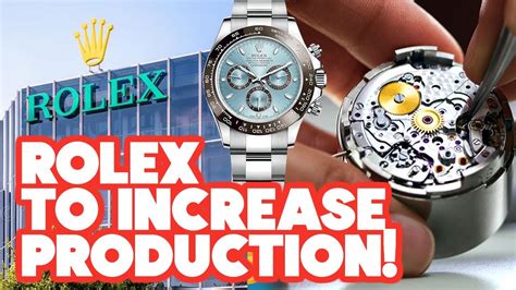 rolex increasing production|rolex production per year.